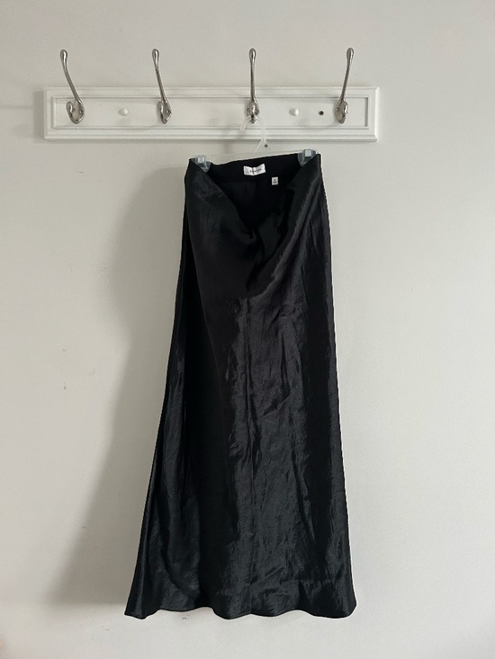 Babaton Dresses & Skirts - Satin Slip Maxi Skirt (black)